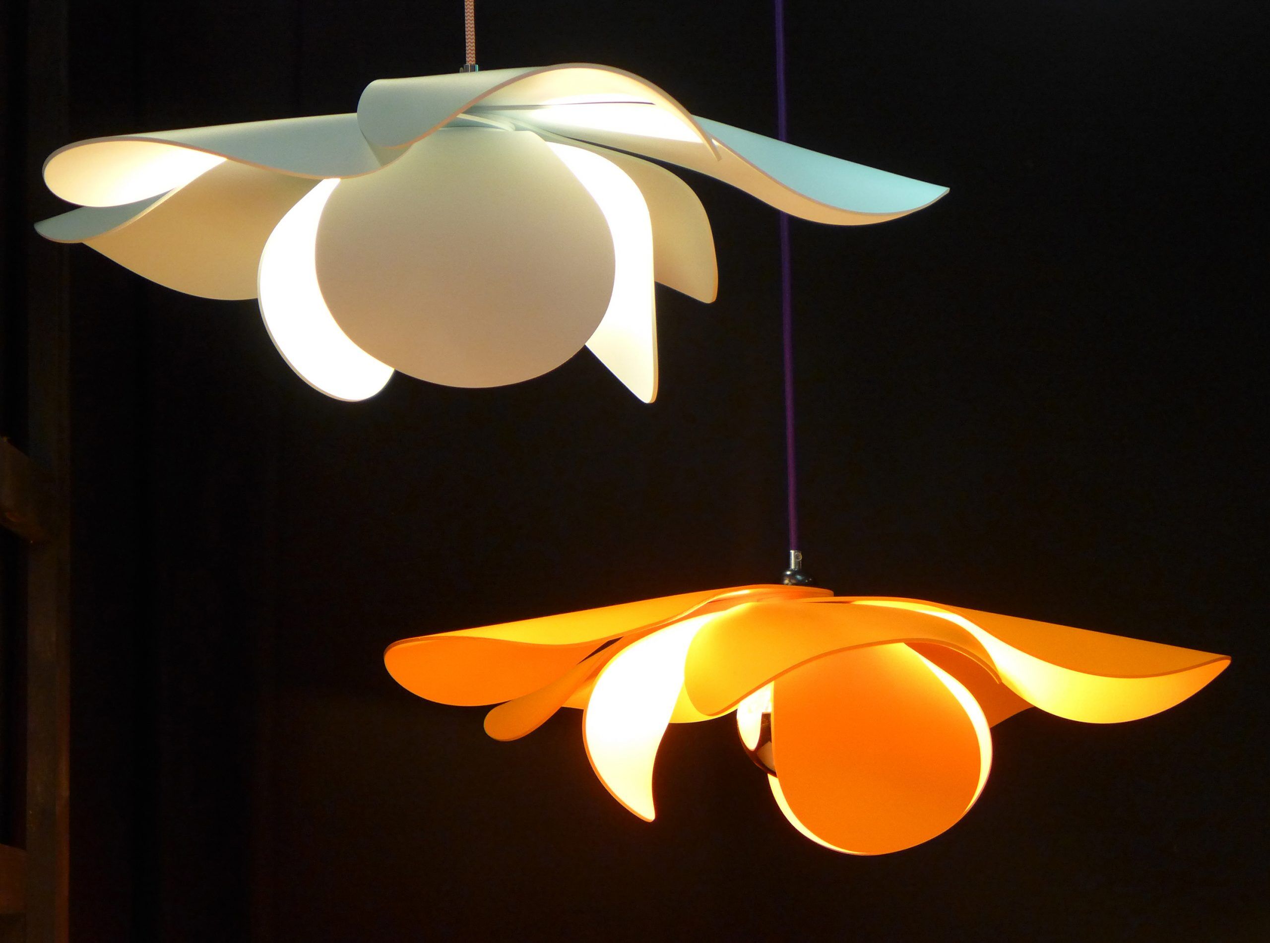 Flower Pendant Light, French Design, Hand Made - Image 2