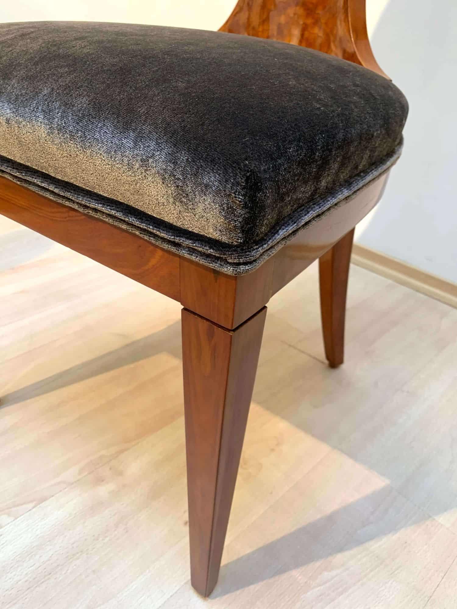 Set of four Biedermeier Ballon Chairs - Edge Detail - Styylish