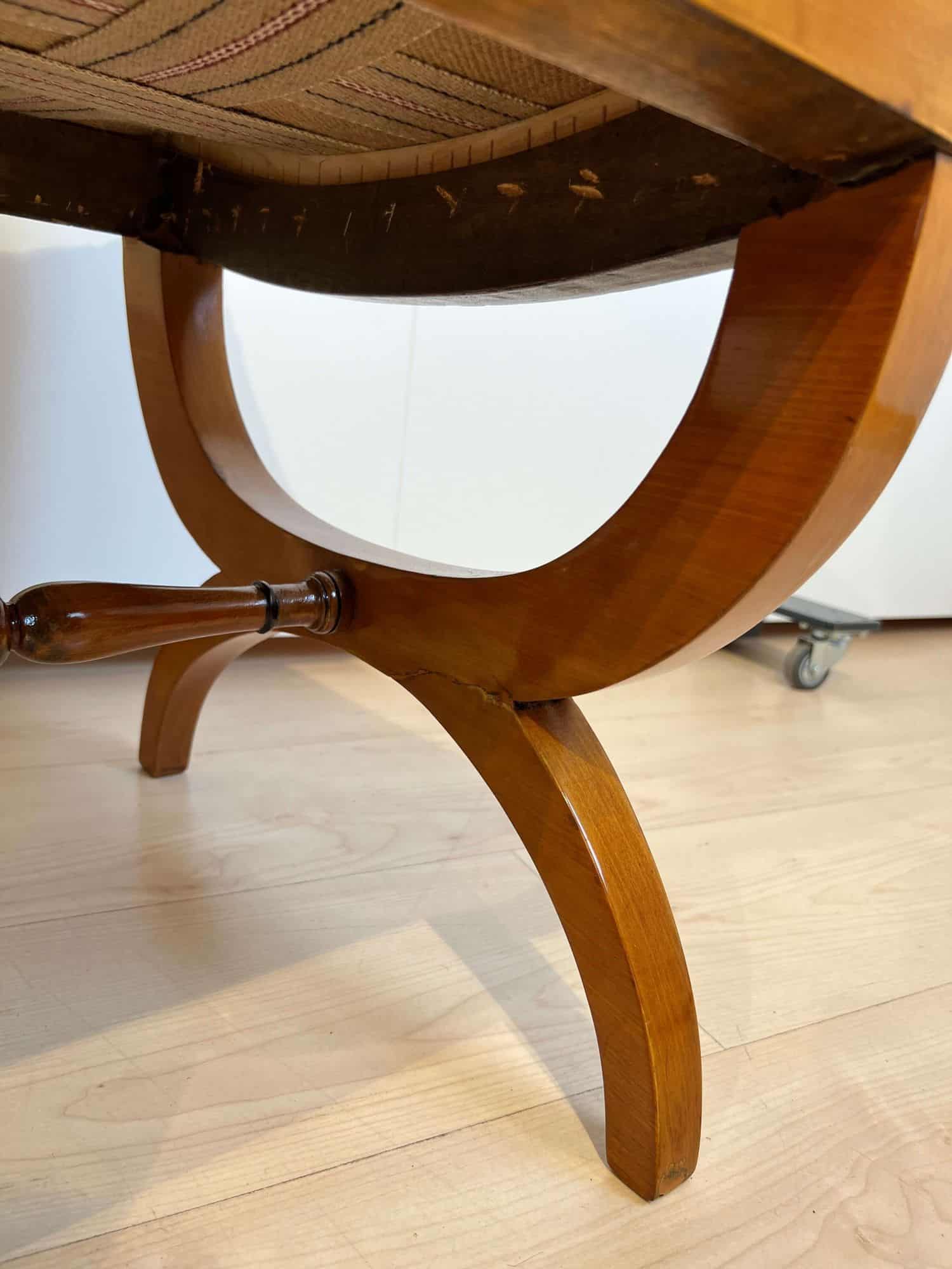 Pair of Large Tabourets, Beech wood, France circa 1860 - Image 16