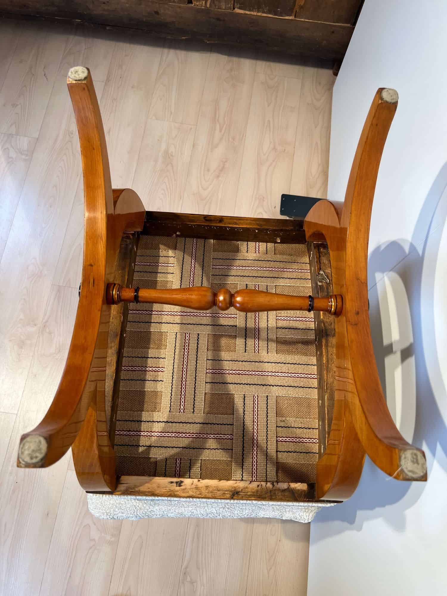 Pair of Large Tabourets, Beech wood, France circa 1860 - Image 20