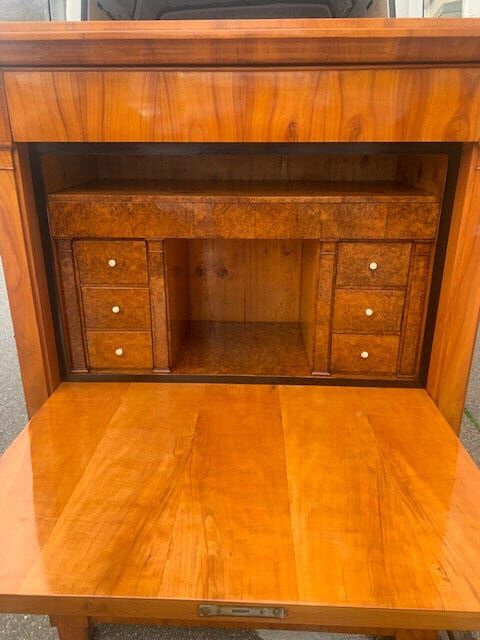 Biedermeier Cherry Wood Secretary Desk, 1820 - Image 3