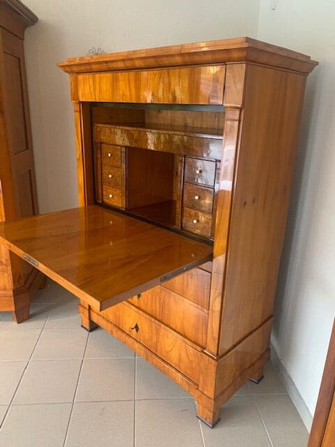 Biedermeier Cherry Wood Secretary Desk, 1820 - Image 5