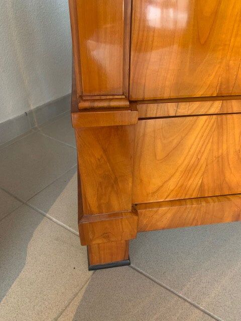 Biedermeier Cherry Wood Secretary Desk, 1820 - Image 7