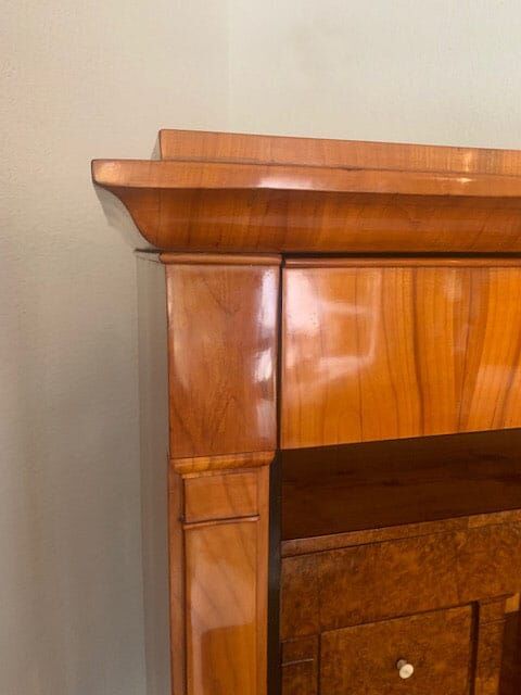 Biedermeier Cherry Wood Secretary Desk, 1820 - Image 8
