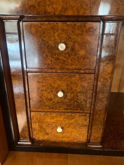 Biedermeier Cherry Wood Secretary Desk, 1820 - Image 9