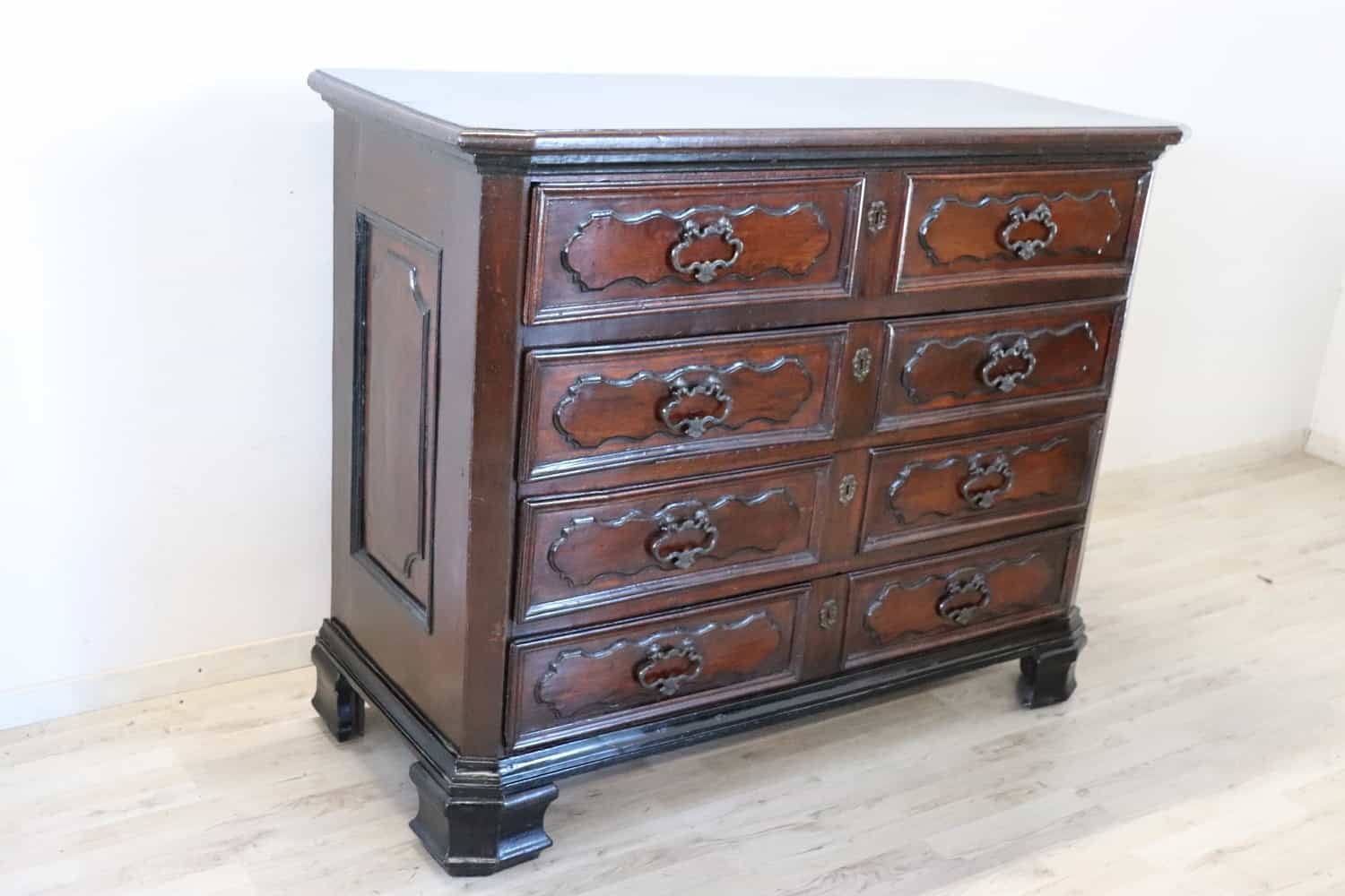 Antique Walnut Chest of Drawers - Side - Styylish