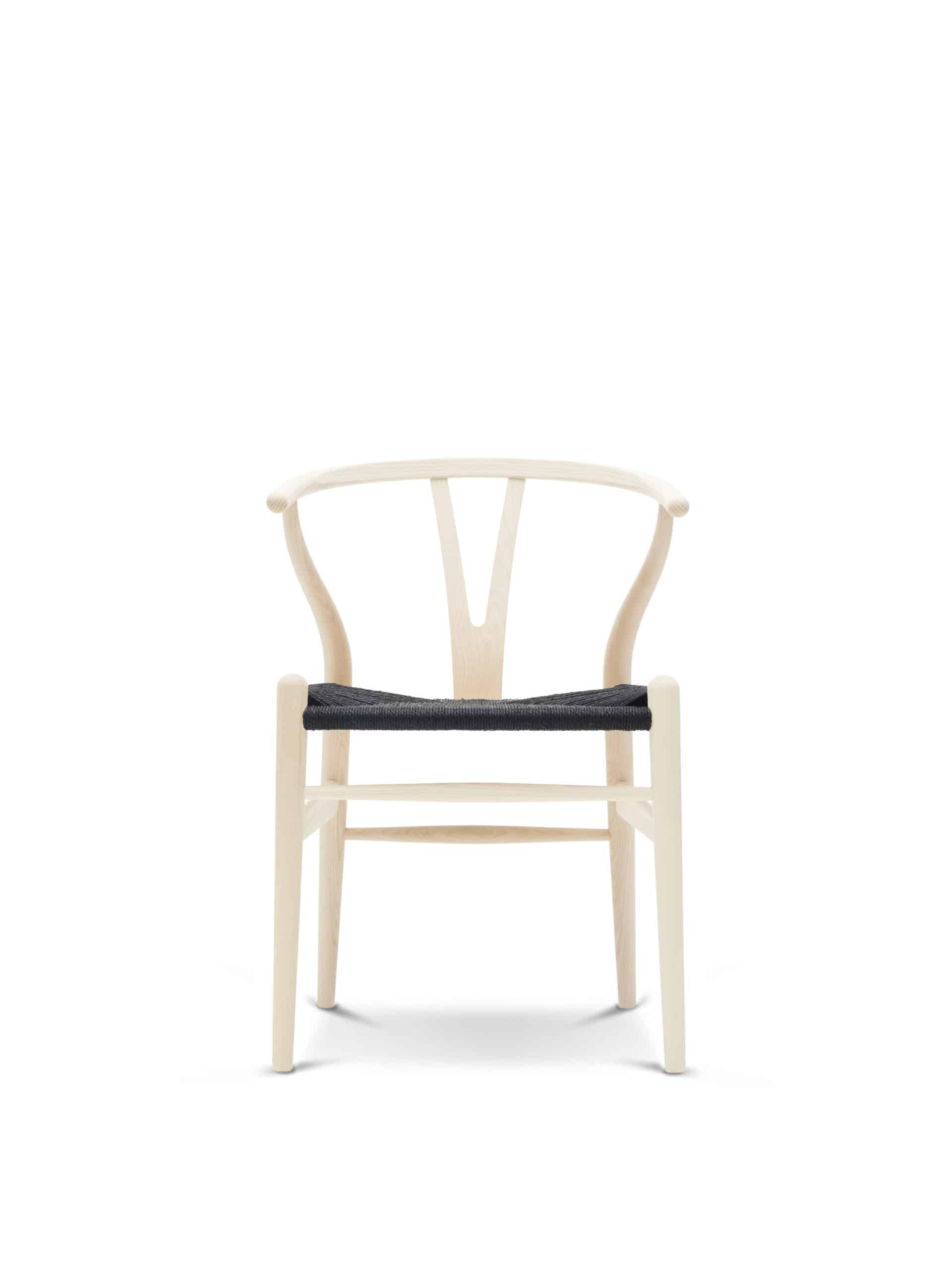 CH24 Wishbone Chair, Black Paper Cord - Image 14