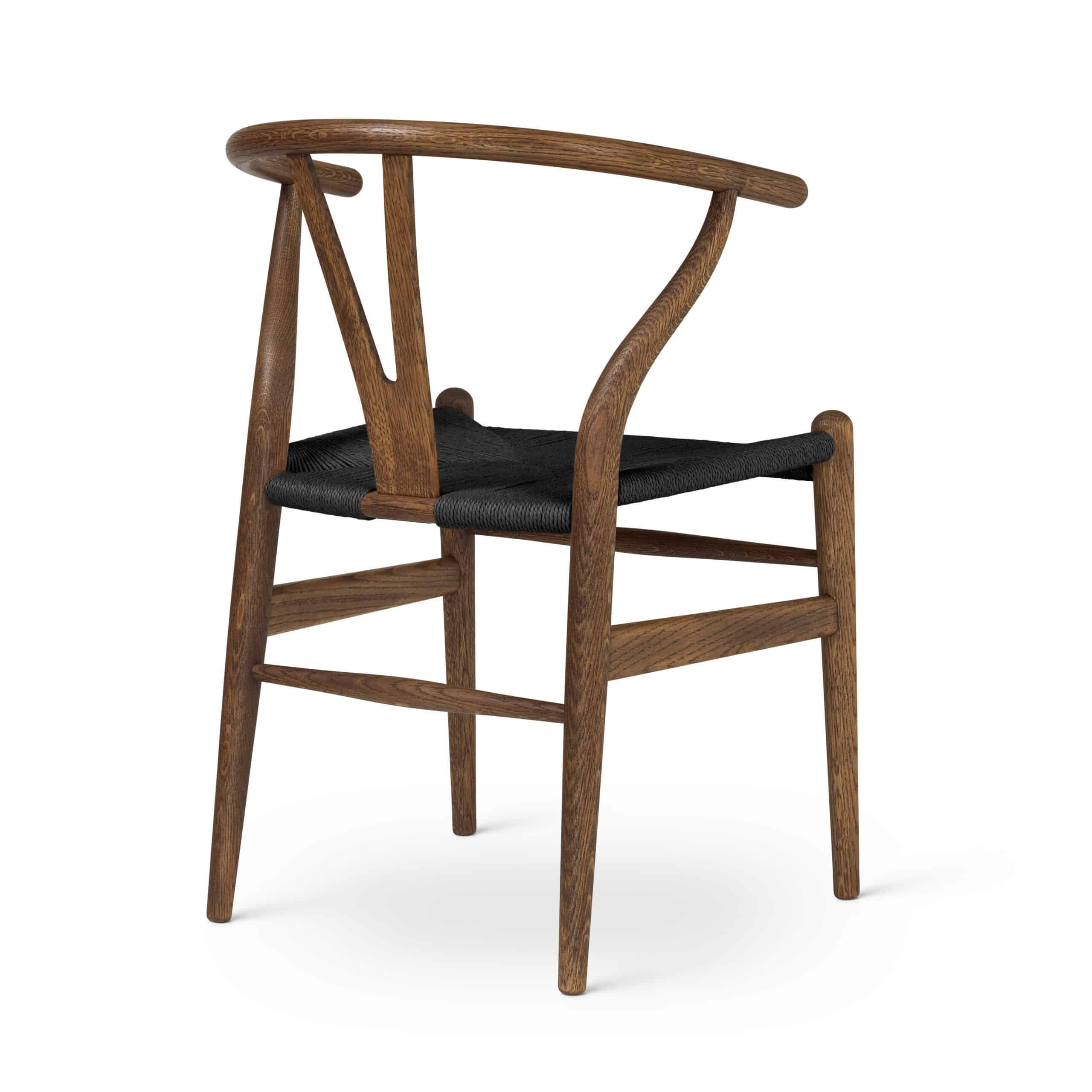 CH24 Wishbone Chair, Black Paper Cord - Image 5