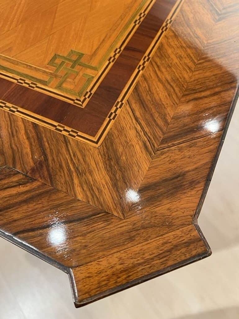 Louis XVI Walnut Commode, Inlays, Gold-Plate, Austria/Vienna circa 1790 - Image 8