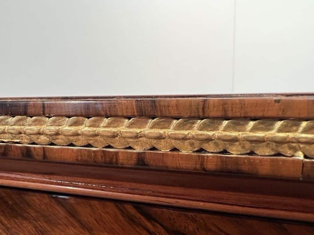 Louis XVI Walnut Commode, Inlays, Gold-Plate, Austria/Vienna circa 1790 - Image 9