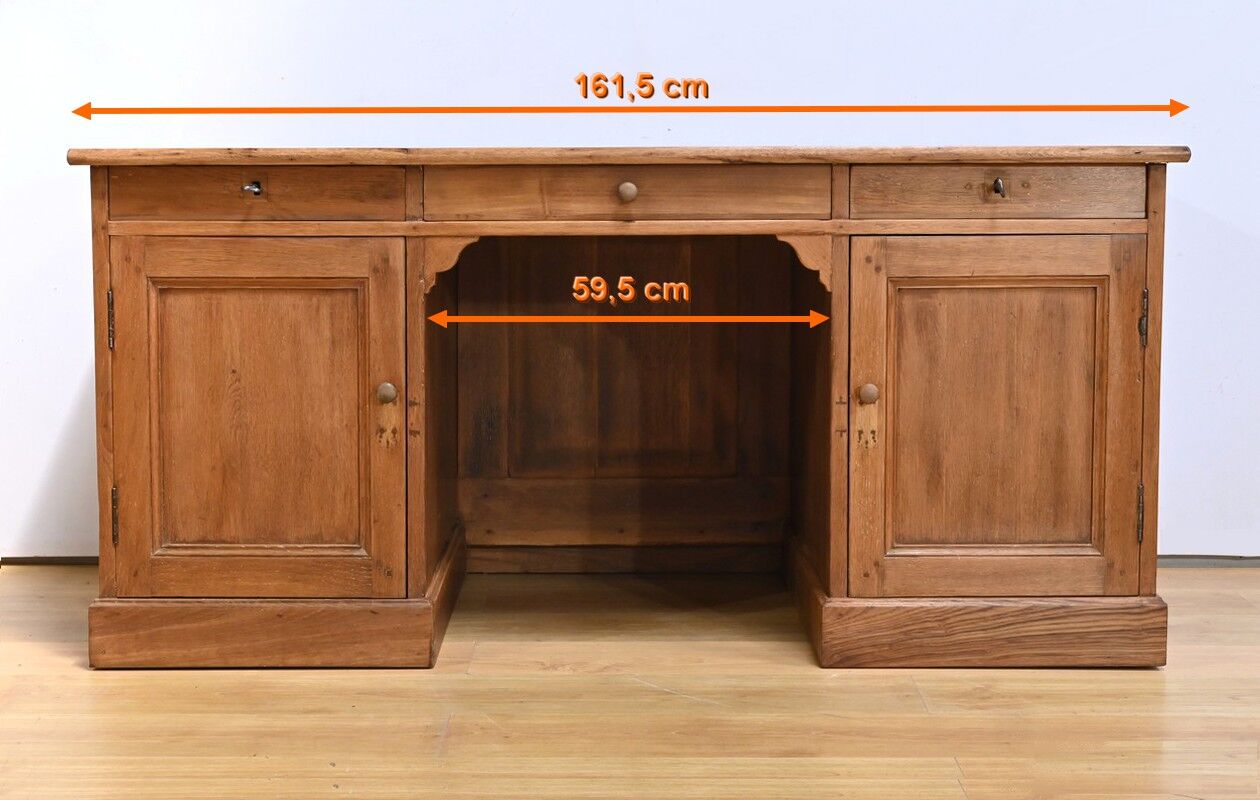All-Sided Oak Commercial Desk – 1900 - Image 30