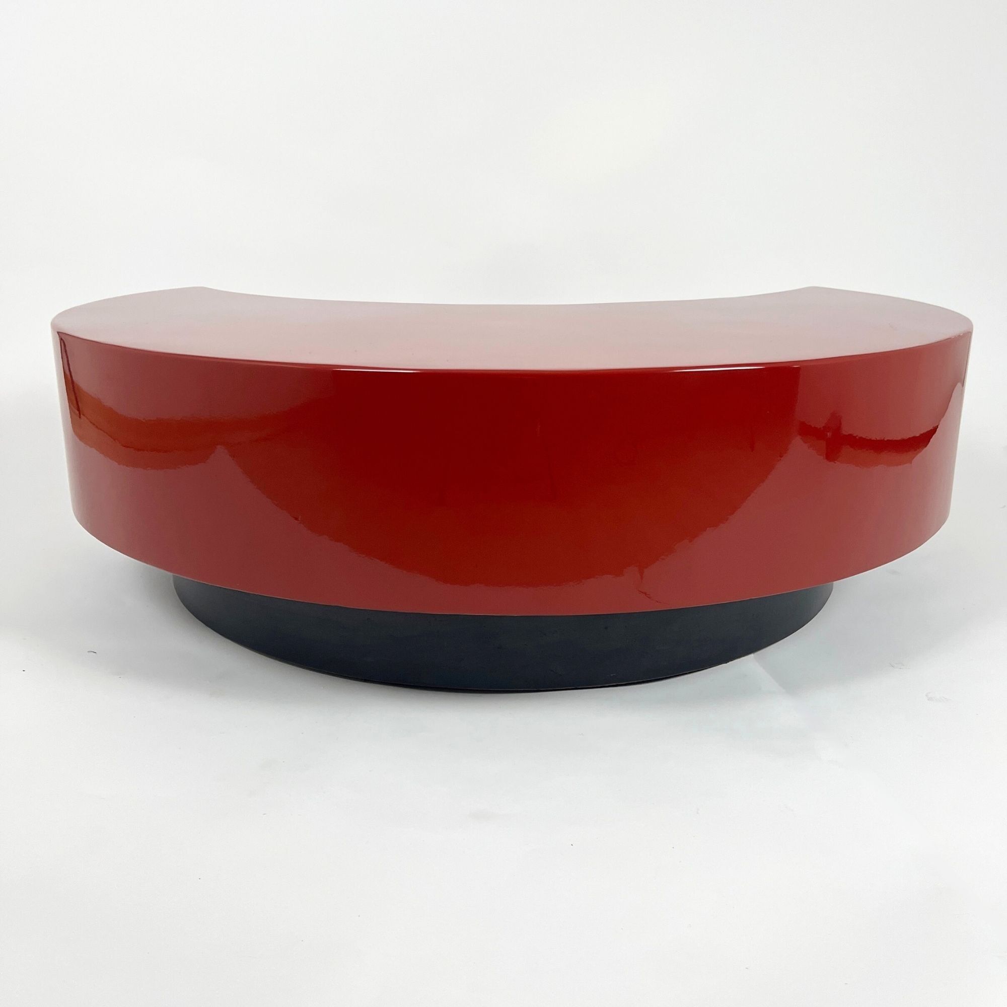 Willy Rizzo Coffee Table 'TRG' - Side Lacquer Detail - Styylish