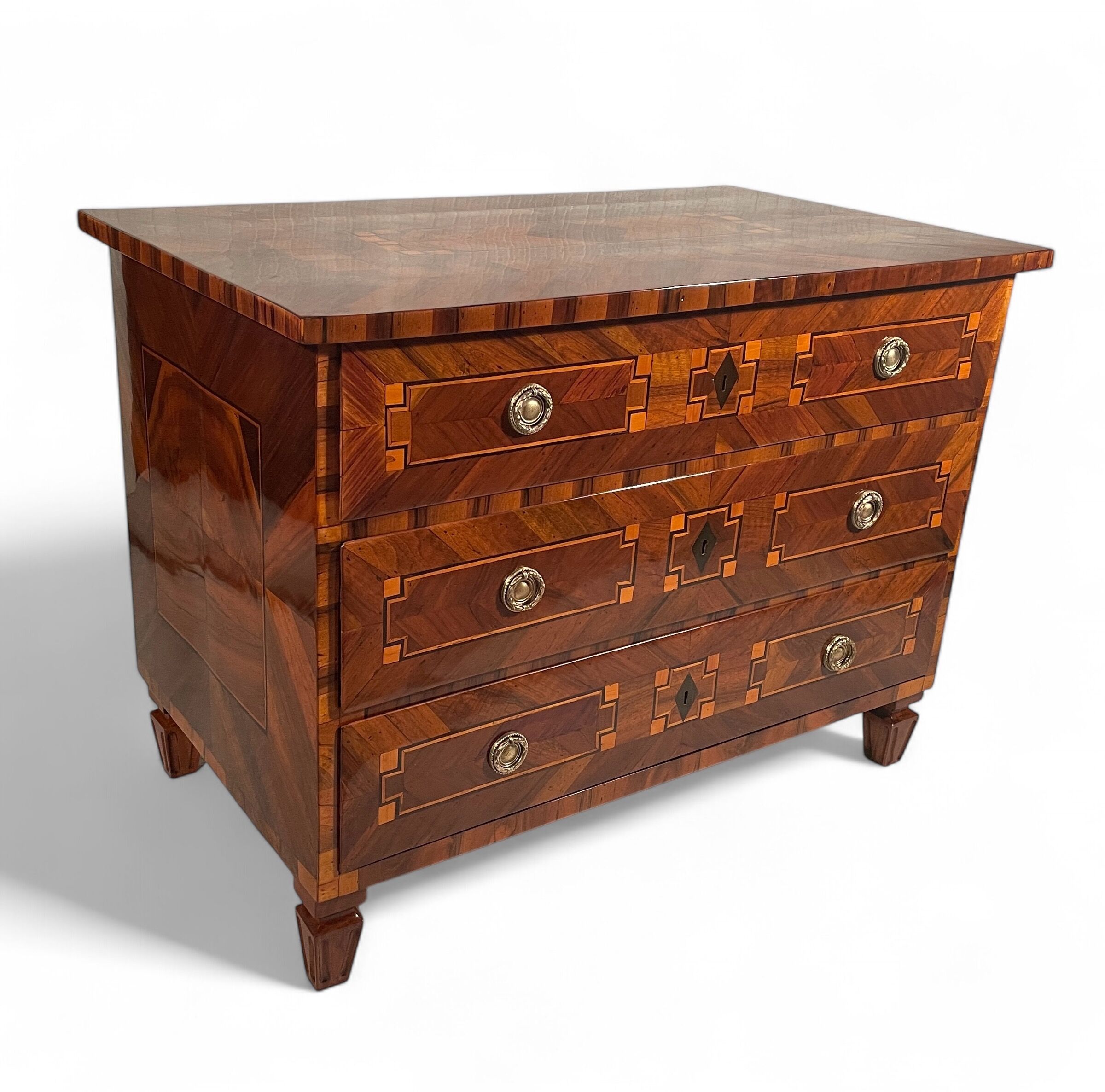 Geometric Louis XVI Chest of Drawers, Germany 1780 - Image 4